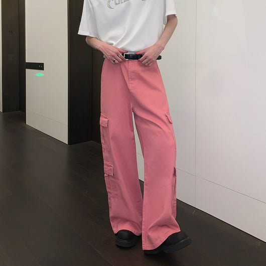 Overol Ancho de Pierna con Bolsillos Grandes - Jeans Casual - Image 3