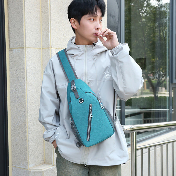 Bolsa Bandolera Multifuncional para Hombre en Lona Resistente
