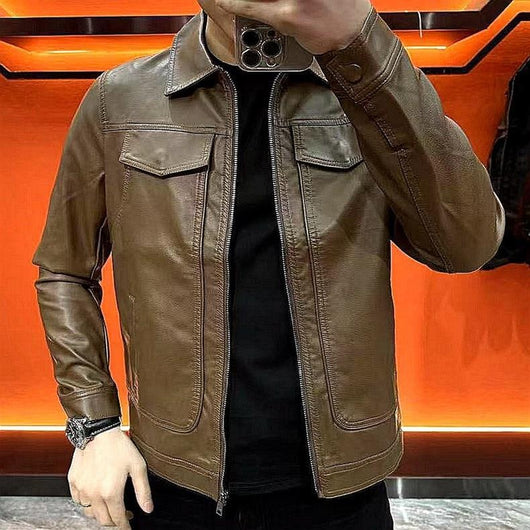 Chaqueta Casual de Solapa Corta para Hombre - Estilo Moderno - Image 9