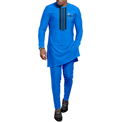 Traje de Descanso Hombre Estampado Batik Étnico Africano