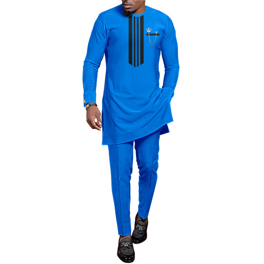 Traje de Descanso Hombre Estampado Batik Étnico Africano