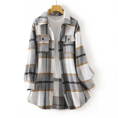 Abrigo Camisero Largo Casual para Mujer - Image 14