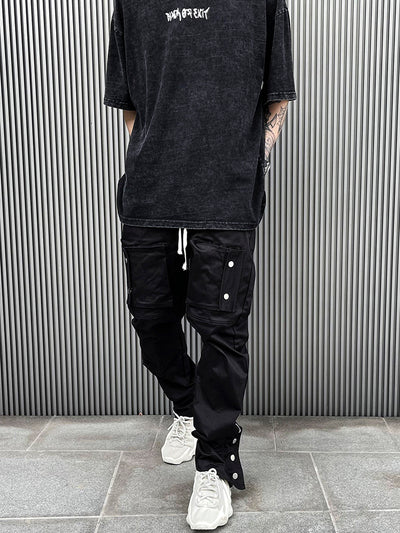 Pantalones Cargo con Cintura Ajustable y Bolsillos Laterales - Image 10