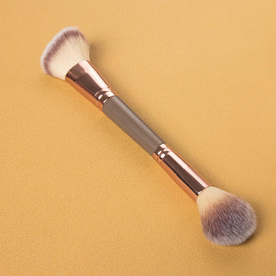 Brocha Iluminadora Doble Cabezal de Lana Suave con Tubo de Cobre - Image 13