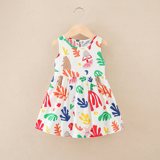 Vestido Falda Línea A para Niñas - Tallas Pequeña y Mediana - Image 34