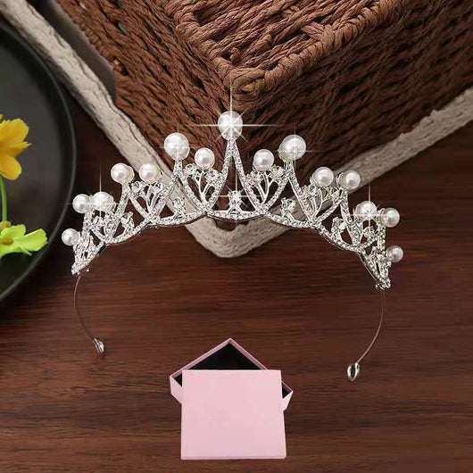 Corona Nupcial de Perlas - Tiara de Lujo para Novia - Image 4