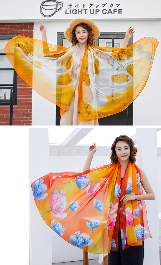 Foulard Ligero Multiuso para Playa - Protección Solar y Estilo - Image 49