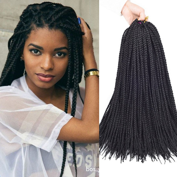 Extensiones de Cabello Trenzas Senegal Box Braids Crochet