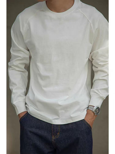 Camisa Raglan Vintage de Algodón para Hombre - Manga Larga Otoño - Image 10