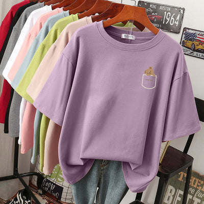 Blusa Cómoda de Algodón Puro para Mujer - Talla Grande - Image 30