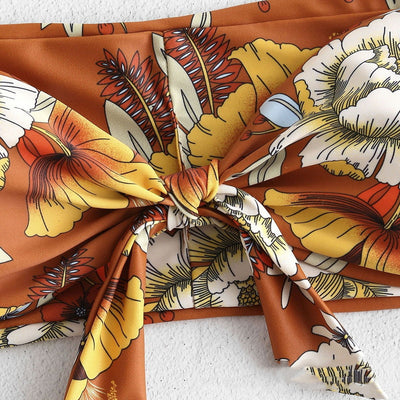 Bikini Estampado con Diseño Dividido para Mujer - Image 16