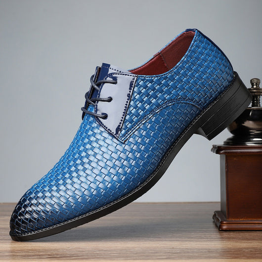 Zapatos Formales de Cuero para Hombre con Punta Afilada y Cordones - Image 10
