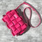 Bolsa de Cuero Tejido Bandolera Casual para Mujer