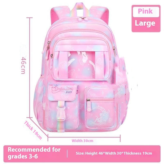 Mochila Escolar Fantasía Niña Gran Capacidad - Image 2