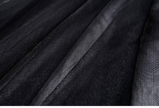 Vestido Largo de Encaje Bordado con Cuentas - Elegancia Temperamental - Image 7