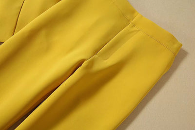 Traje Ejecutivo Amarillo Dos Piezas para Mujer - Image 19