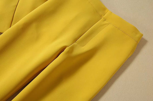 Traje Ejecutivo Amarillo Dos Piezas para Mujer - Image 19