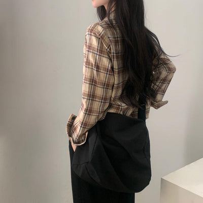 Camisa Cuadrille Oversized de Manga Corta - Image 33