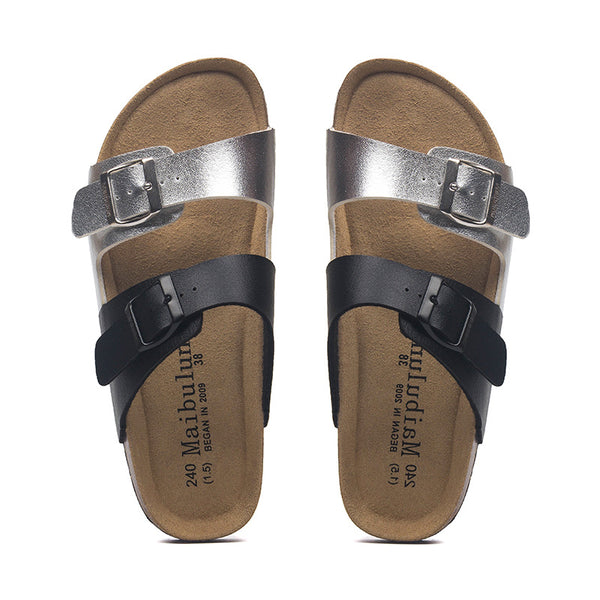 Sandalias de Corcho Planas a Juego para Parejas - Estilo Ins Verano Playa Talla Grande