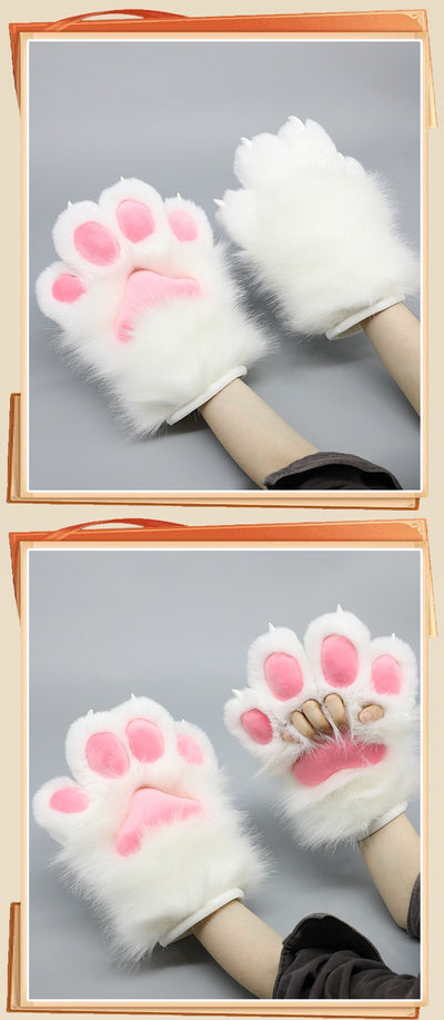 Guantes de Felpa Artesanales para Disfraz de Bestia - Garras Peludas Roleplay - Image 23