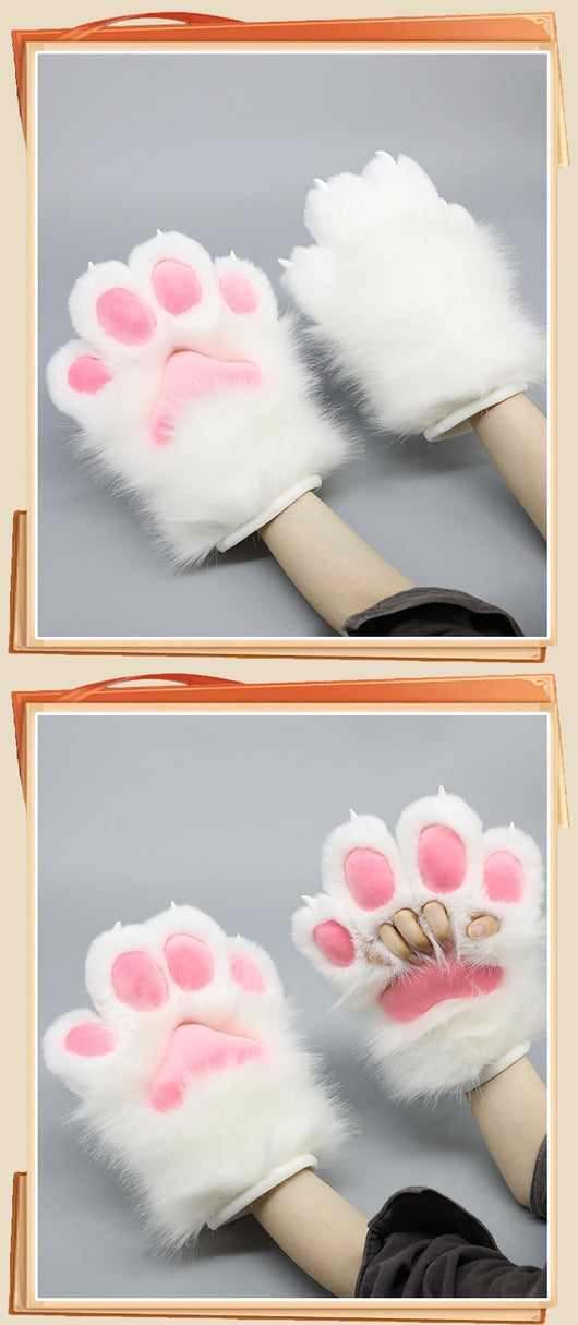 Guantes de Felpa Artesanales para Disfraz de Bestia - Garras Peludas Roleplay - Image 23