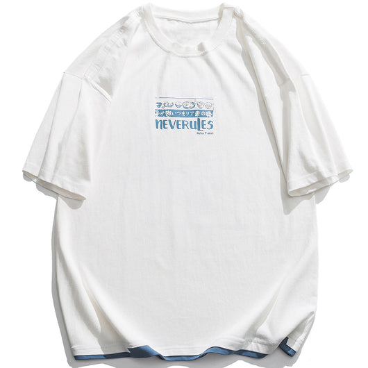 Camiseta Japonesa Holgada de Manga Corta - Comodidad Máxima para Cualquier Ocasión - Image 13