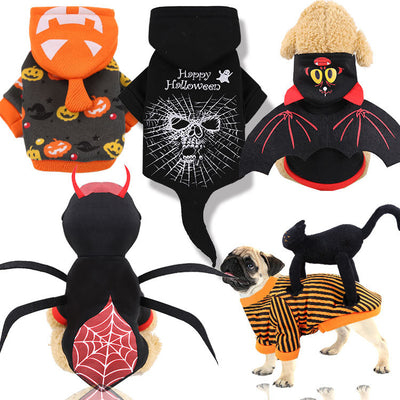 Ropa de Mascota Temática Halloween - Gato Negro, Araña y Calabaza - Image 15