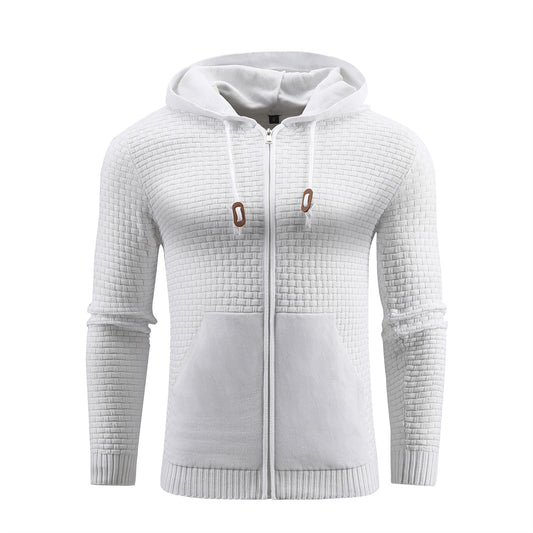 Sudadera Deportiva con Cremallera y Estampado 3D en Cuero