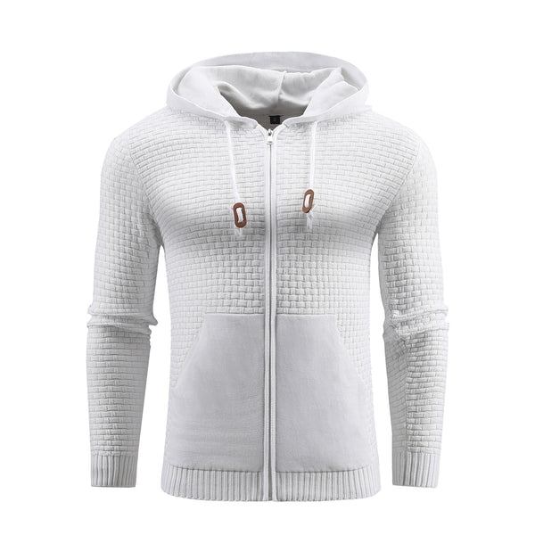 Sudadera Deportiva con Cremallera y Estampado 3D en Cuero