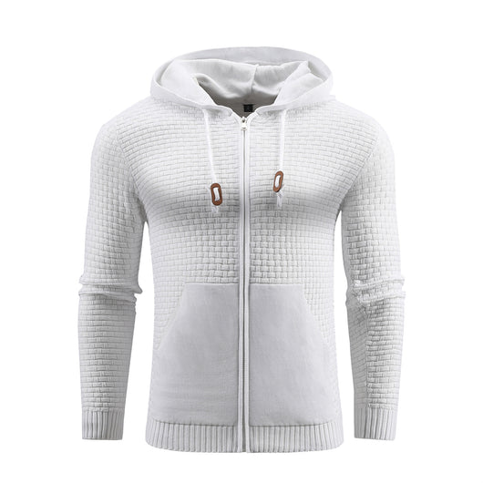 Sudadera Deportiva con Cremallera y Estampado 3D en Cuero