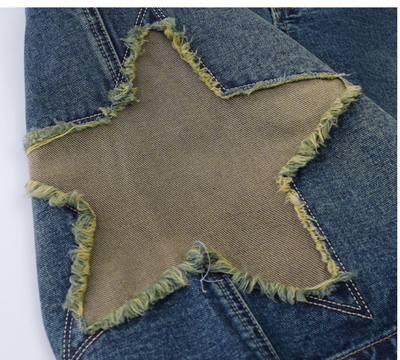 Jeans Vintage para Hombre con Parches de Estrella - Image 18