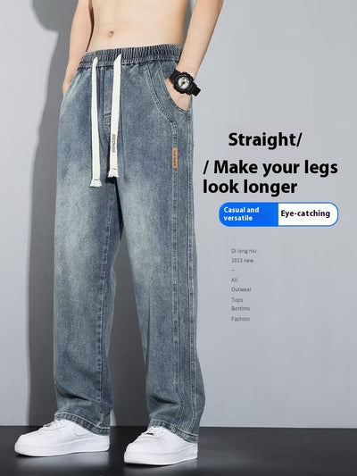 Pantalones Vaqueros Rectos Anchos para Hombre - Comodidad y Estilo Casual - Image 34