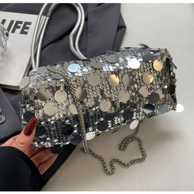 Bolso Bandolera Mujer con Cadena y Lentejuelas Brillantes - Image 44