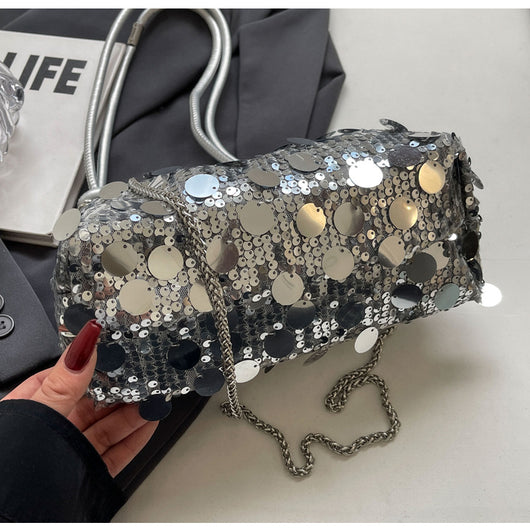 Bolso Bandolera Mujer con Cadena y Lentejuelas Brillantes - Image 44