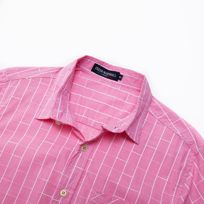 Camisa de Algodón a Cuadros con Combinación de Colores - Image 10