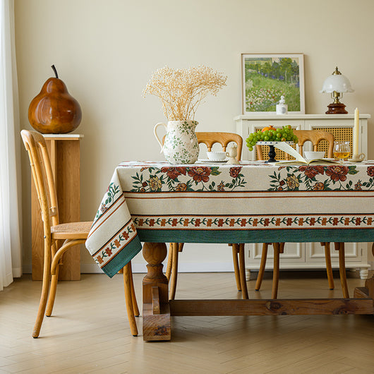 Mantel Rectangular para Mesa de Centro - Diseño Atmosférico en Tela - Image 8