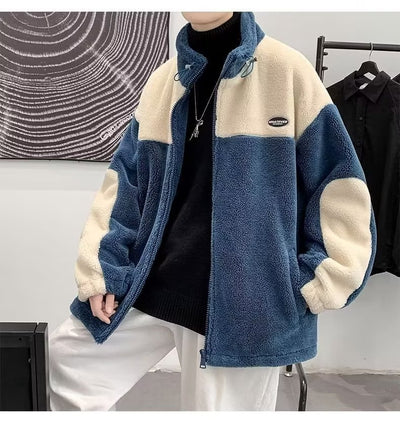 Chaqueta Acolchada para Hombre con Bloques de Color - Calidez y Estilo - Image 11