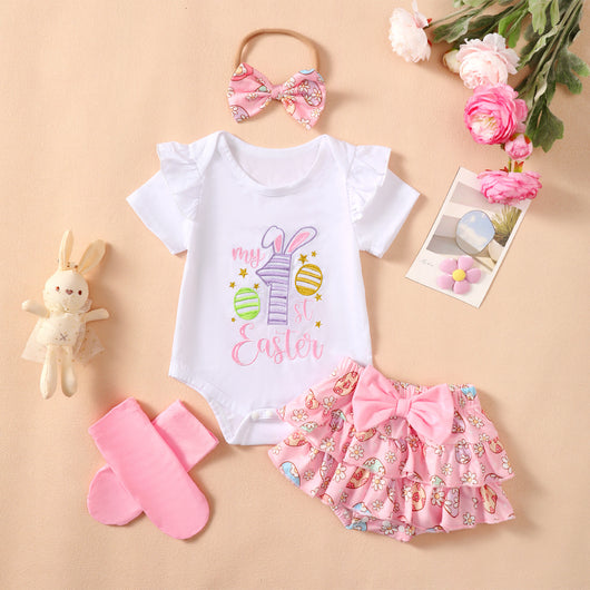 Conjunto de Verano para Niñas con Bordados - 4 Piezas - Image 2