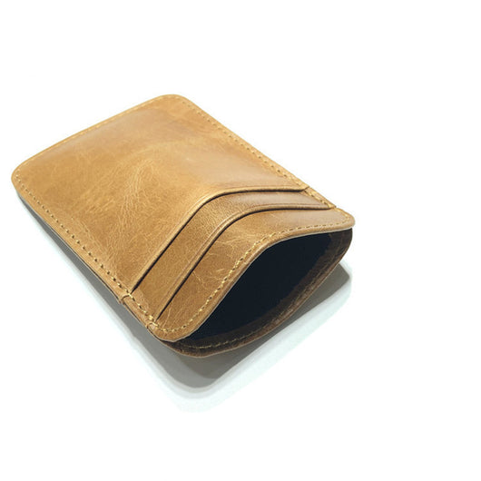 Billetera de Cuero Genuino para Hombre Marrón con Monedero Compacto - Image 5
