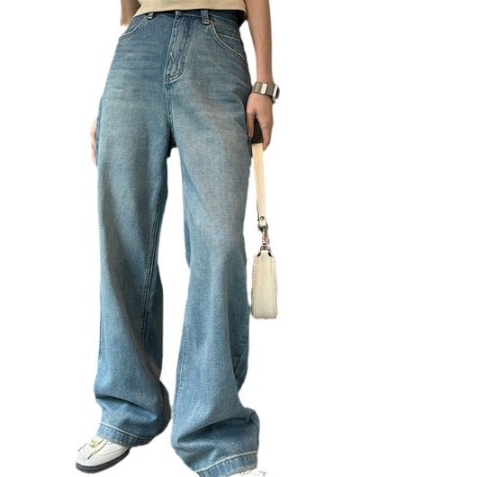 Pantalón Denim Cintura Alta Ancho y Suelto - Image 5
