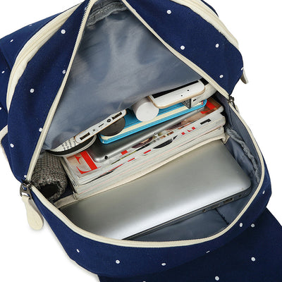 Mochila Canvas Estilo Coreano para Estudiantes de Secundaria - Image 7