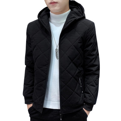 Chaqueta Acolchada de Felpa con Diseño de Rombos - Image 5