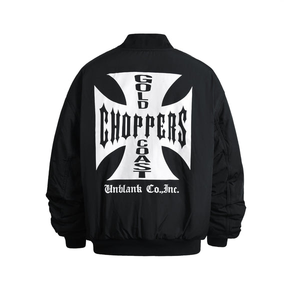 Chaqueta Acolchada Estilo Piloto Americano en Algodón