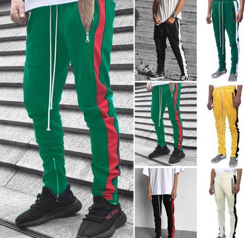 Pantalones Escolares con Cierre de Contraste - Diseño Casual Versátil