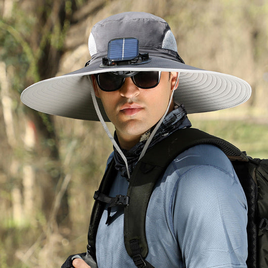 Gorro Ventilador Solar con Ala Ancha Recargable - Image 35