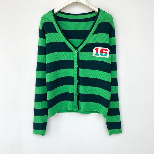 Cardigan Holgado Estilo Universitario para Mujer - Image 79