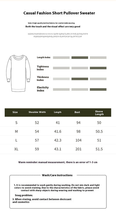 Suéter Corto Holgado Casual Estilo Estadounidense para Mujer - Image 6