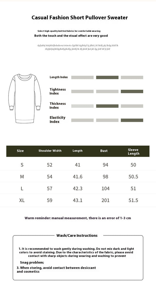 Suéter Corto Holgado Casual Estilo Estadounidense para Mujer - Image 6