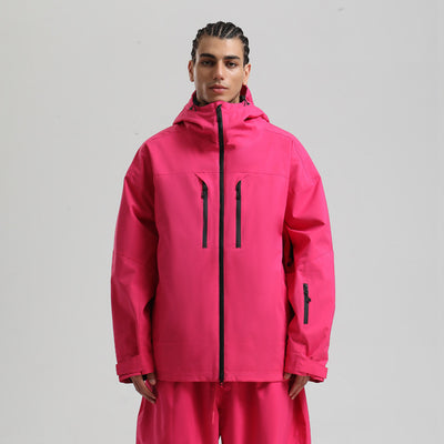 Chaqueta Esquí Hombre Impermeable Transpirable Corte Holgado con Cierre - Image 9