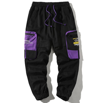 Pantalones Cargo Holgados con Bloques de Color y Bolsillos Amplios - Image 19